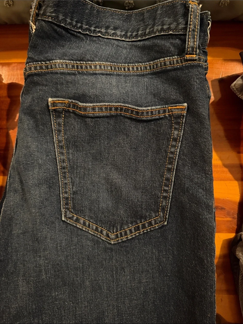 Old Navy Men's Dark Blue Slim Straight Jeans